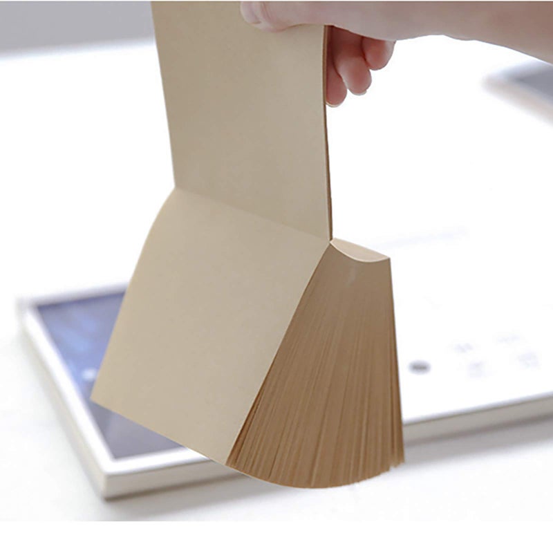 VANRA Note Cube 4 x 4 Inch (Not Sticky) Memo Cube Refill (No Holder) Tear-Off Pages (Not Loose) Blank Scratch Pads, 400-Sheets/Cube (Kraft Brown) - Image 2